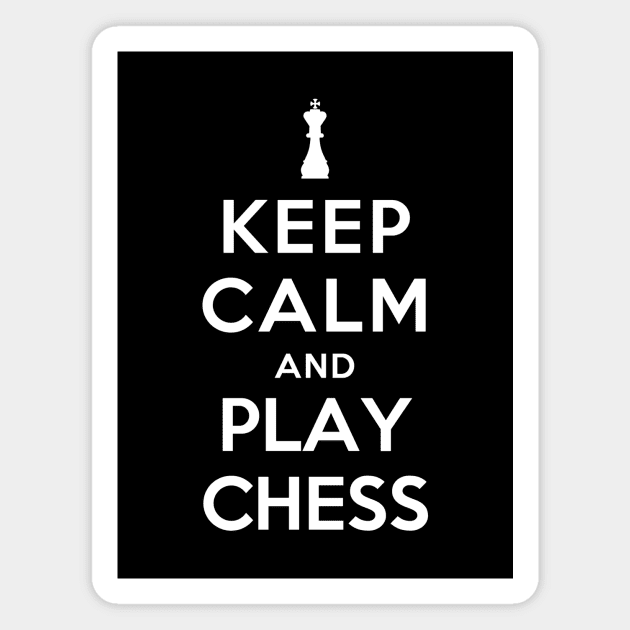 Keep Calm and Play Chess Magnet by YiannisTees